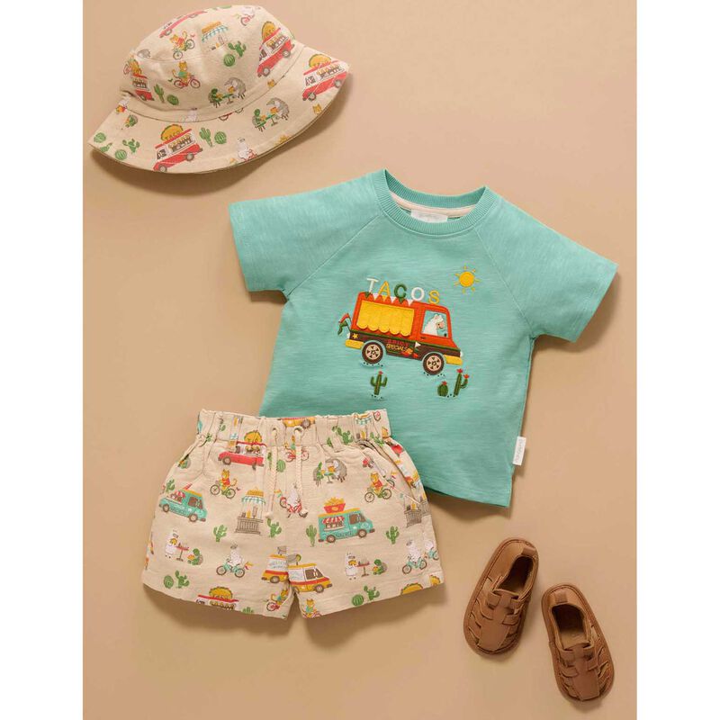 Purebaby Pull On Printed Short image number 1